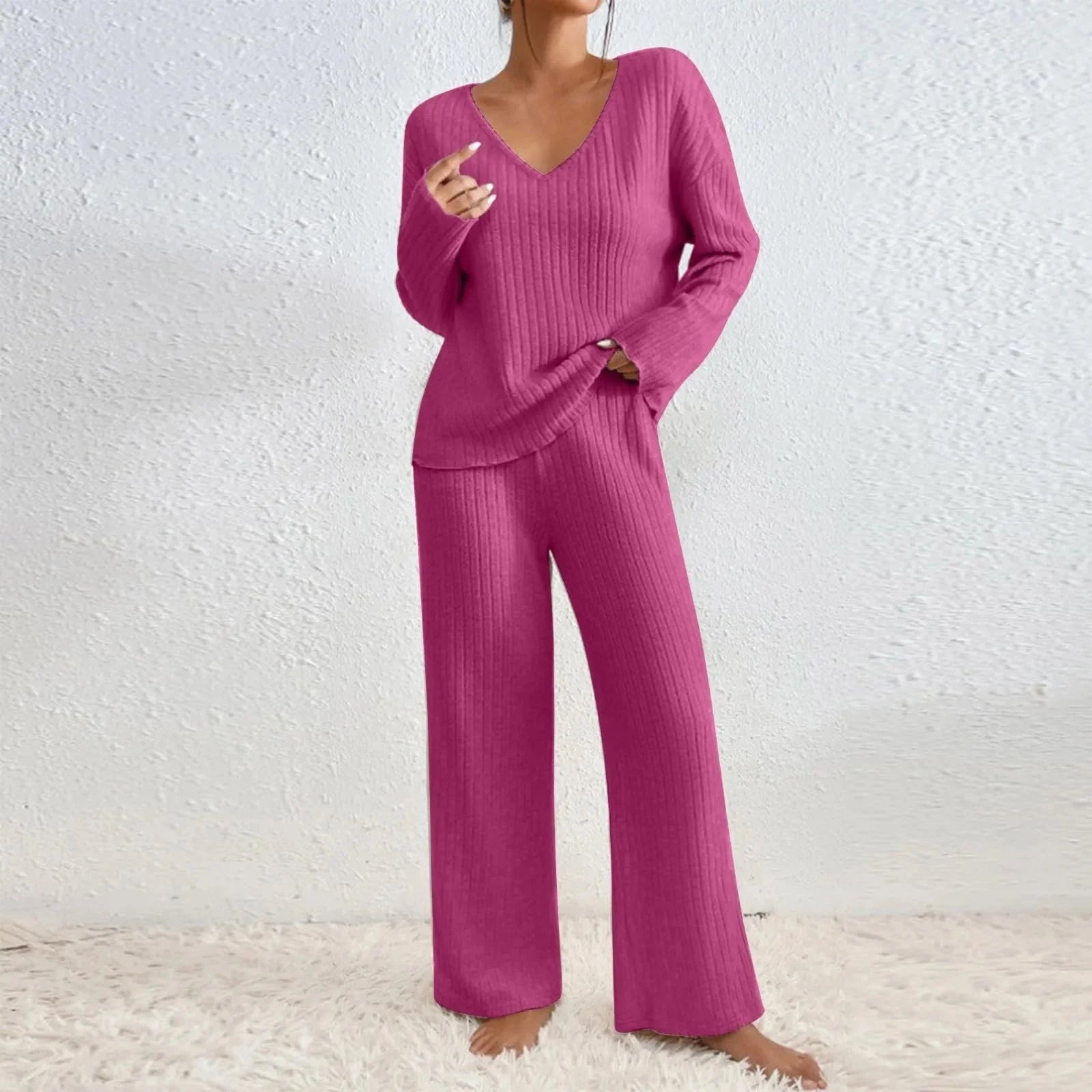 Women’s Two-Piece Lounge Set | Soft Knit | Relaxed Fit 7