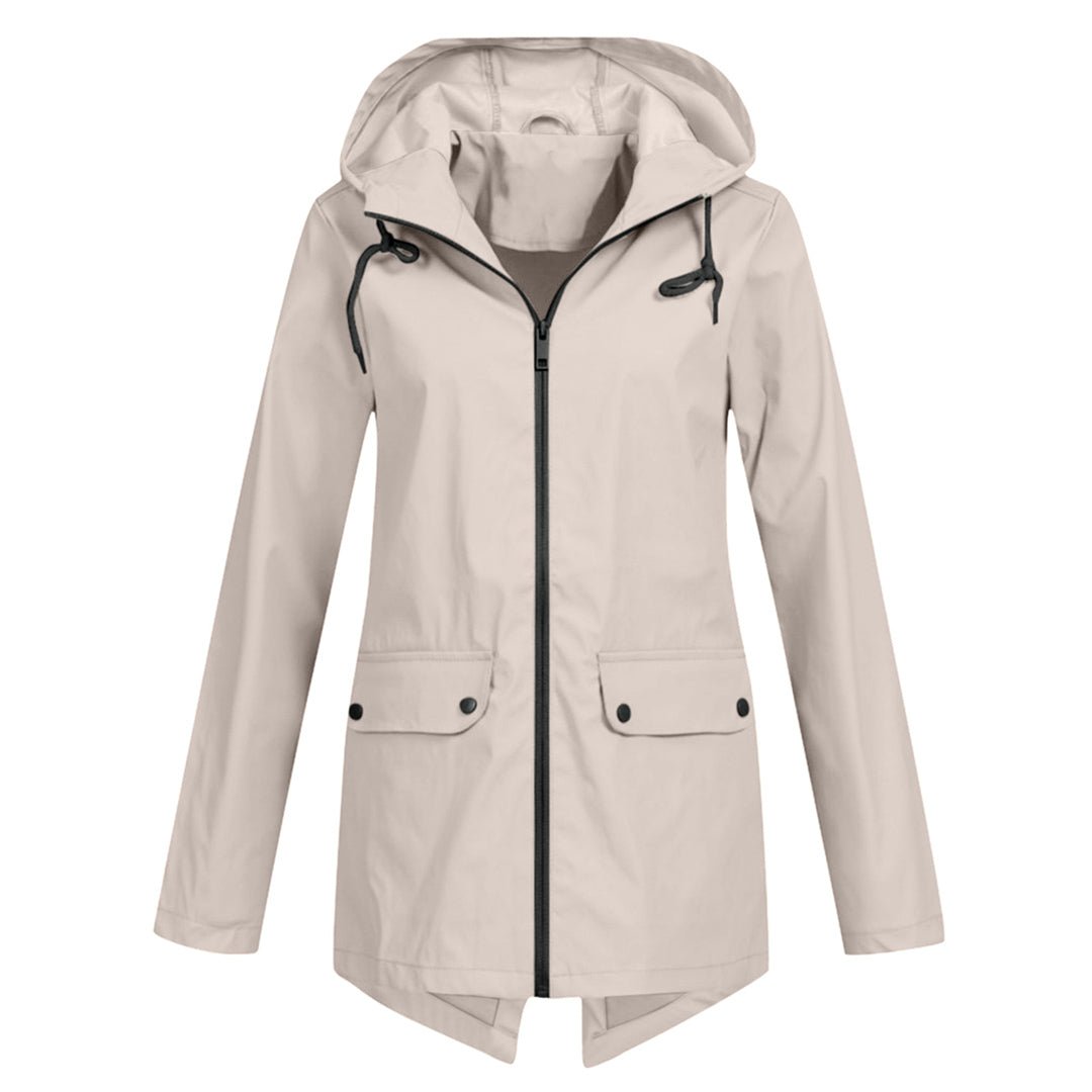 Women's Waterproof Hooded Rain Jacket | Lightweight Design | Adjustable Fit | Outdoor Essential 1