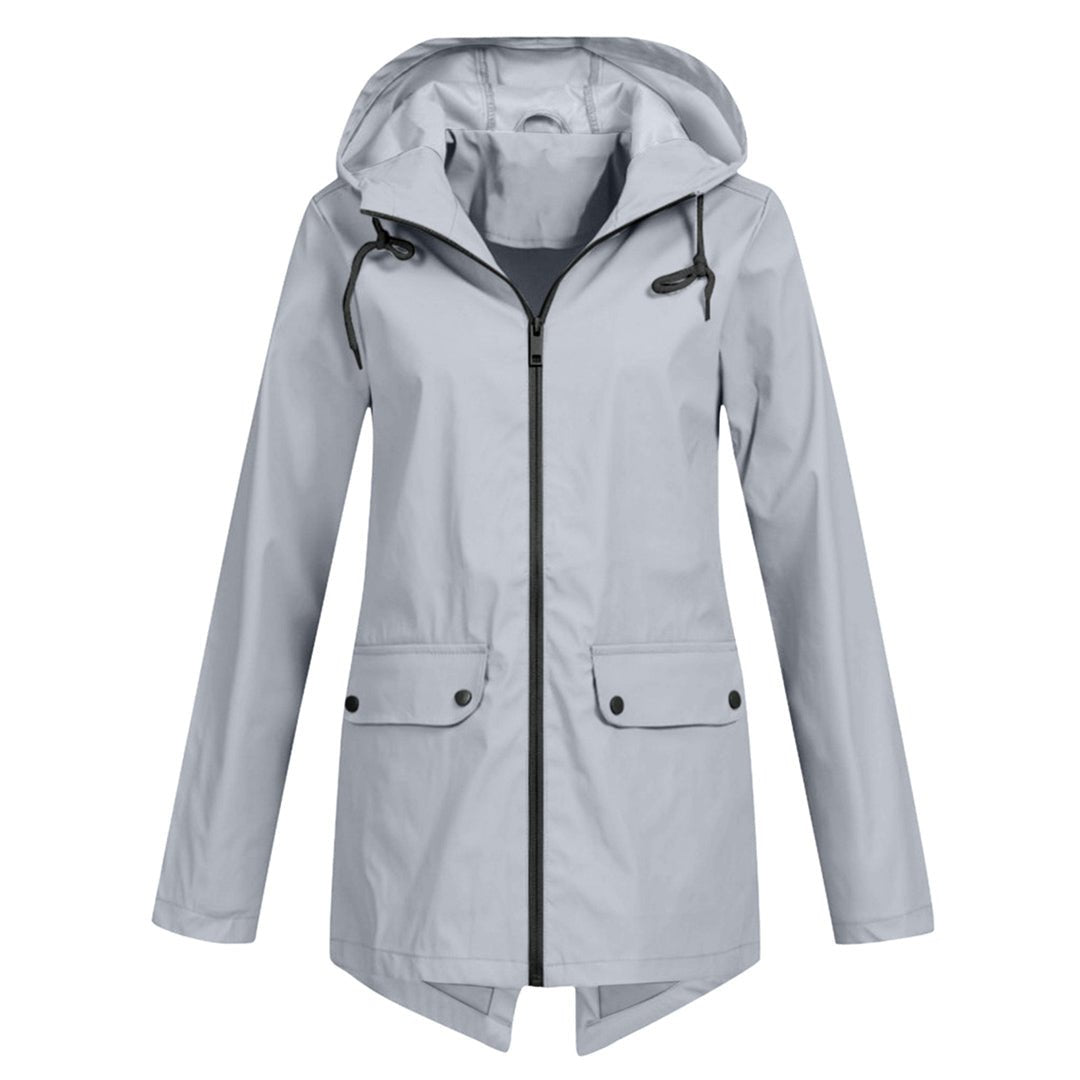 Women's Waterproof Hooded Rain Jacket | Lightweight Design | Adjustable Fit | Outdoor Essential 3
