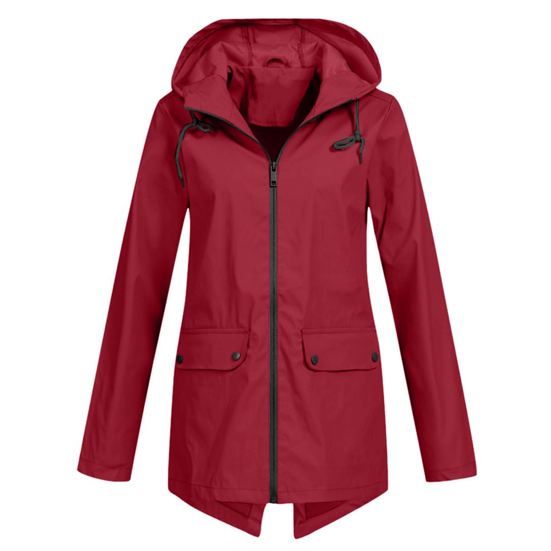 Women's Waterproof Hooded Rain Jacket | Lightweight Design | Adjustable Fit | Outdoor Essential 5