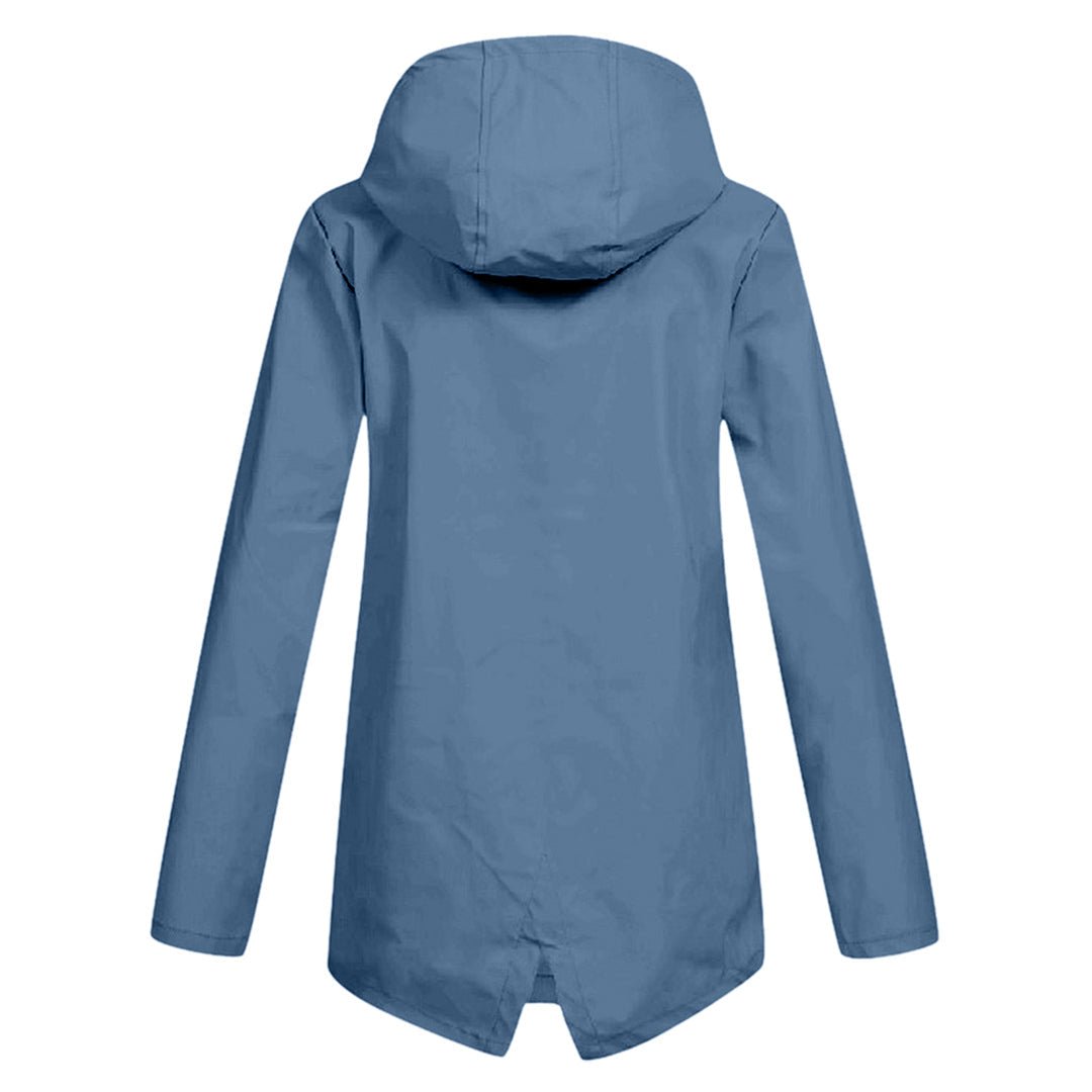 Women's Waterproof Hooded Rain Jacket | Lightweight Design | Adjustable Fit | Outdoor Essential 6