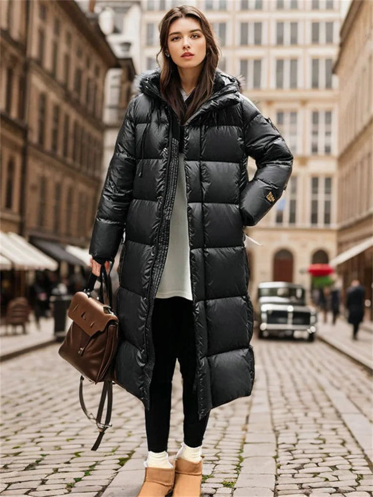 Women's stylish long padded jacket 5