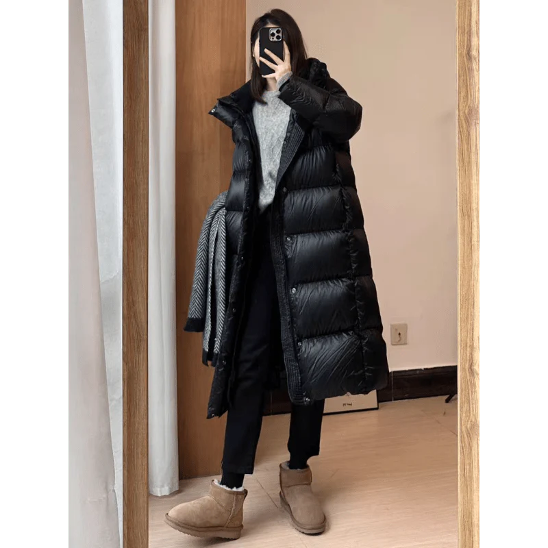 Women's stylish long padded jacket 6