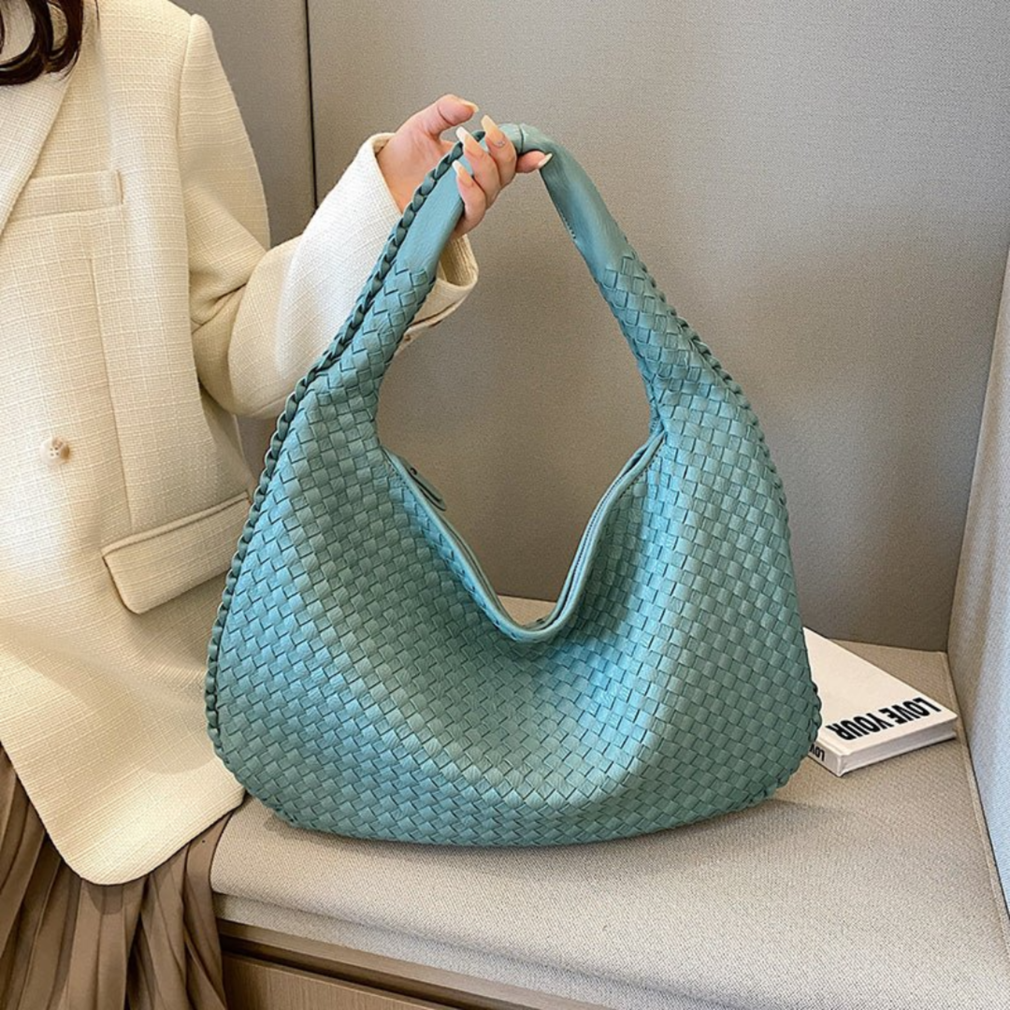 Women's Hobo Shoulder Bag | Braided Design, Spacious and Stylish