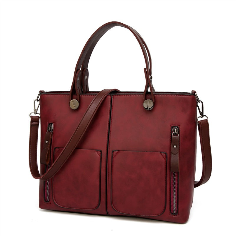 Variant image for Shoulder Bag for Women with Vintage Design and Functional Features-4