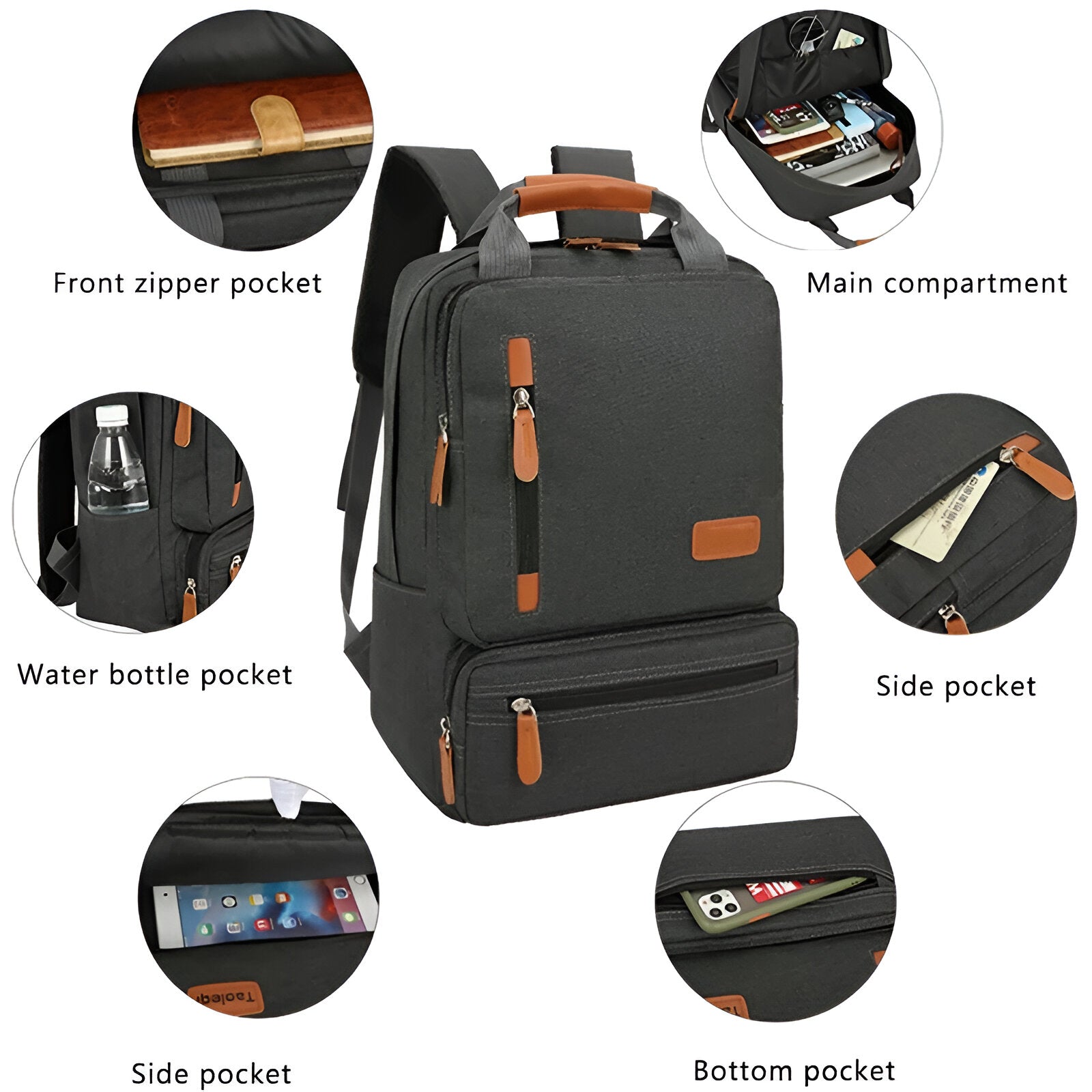 Unisex Travel Backpack Set | Versatile and Ergonomic 6